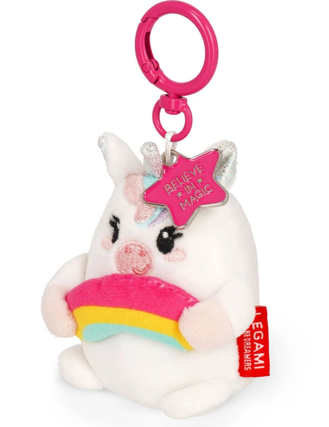 Portachiavi In Peluche Unicorno Super Soft Legami Tiny