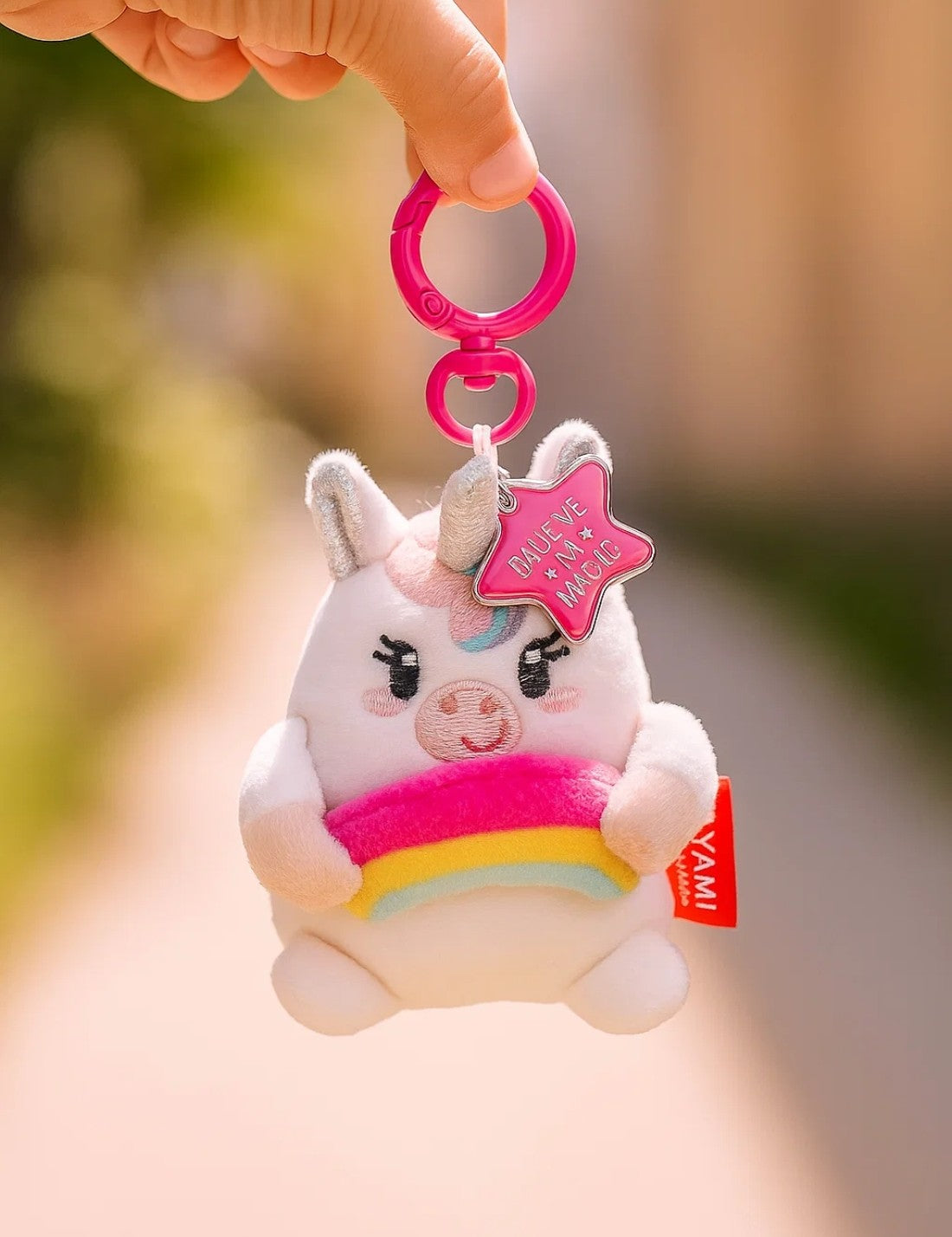Portachiavi In Peluche Unicorno Super Soft Legami Tiny