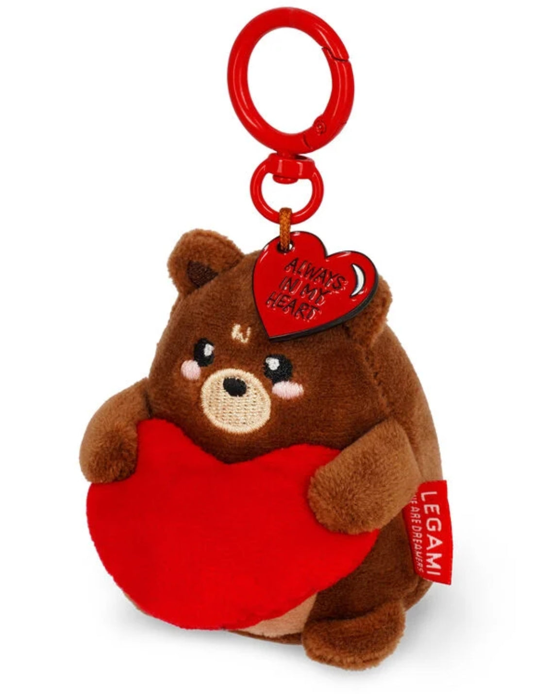 Portachiavi In Peluche Orso Teddy Super Soft Legami Tiny