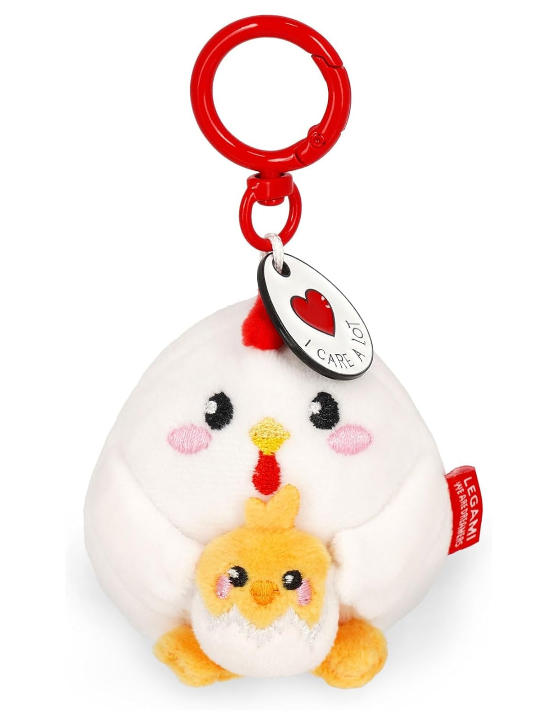 Portachiavi In Peluche Gallina Super Soft Legami Tiny