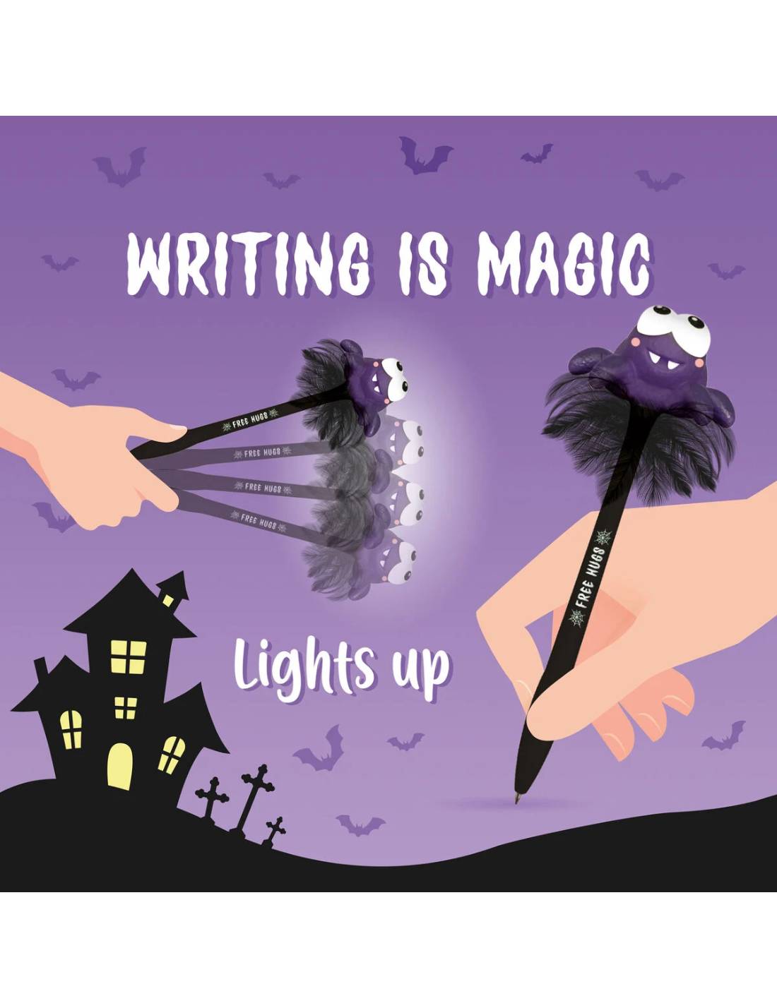 Penna a Sfera Luminosa Ragno Writing Is Magic Legami