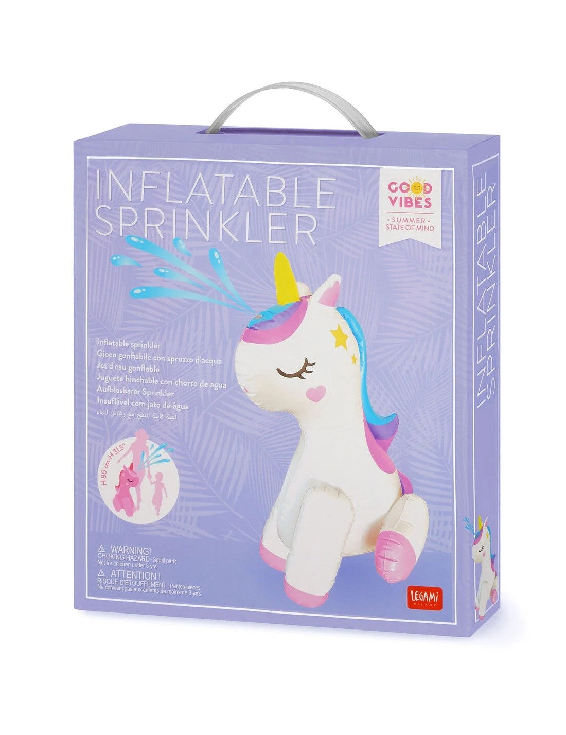 Legami Gioco Gonfiabile Spruzzo Acqua Unicorno