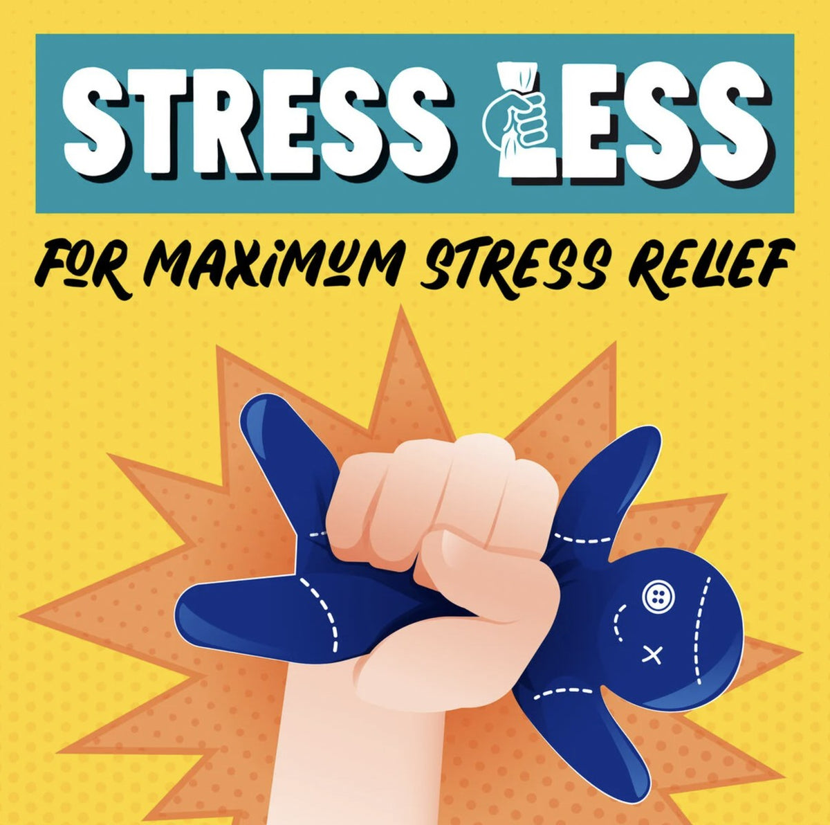 Squishy Antistress Voodoo Boss Stress Less Legami