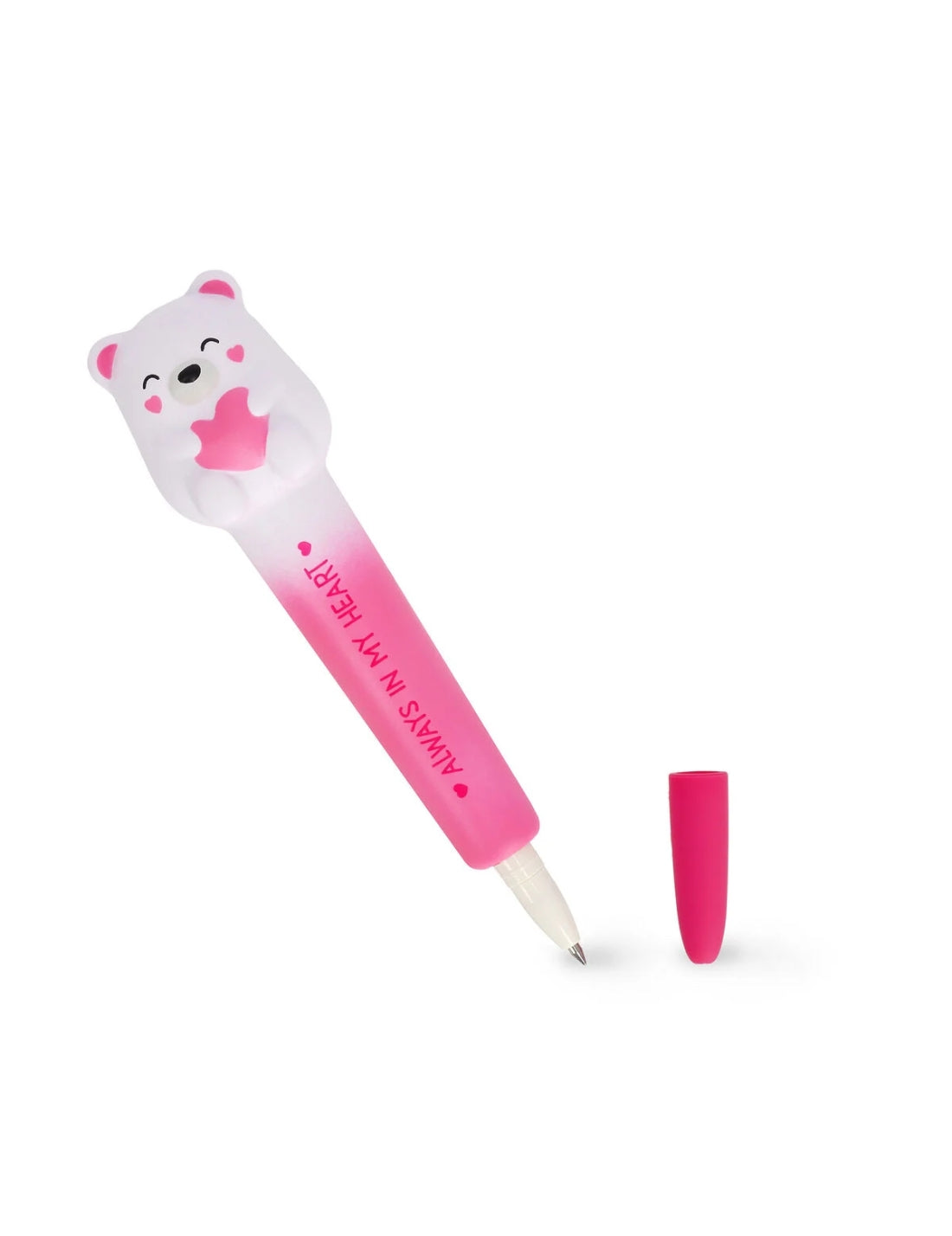 Penna Gel Antistress Squishi Orso Cuore Legami