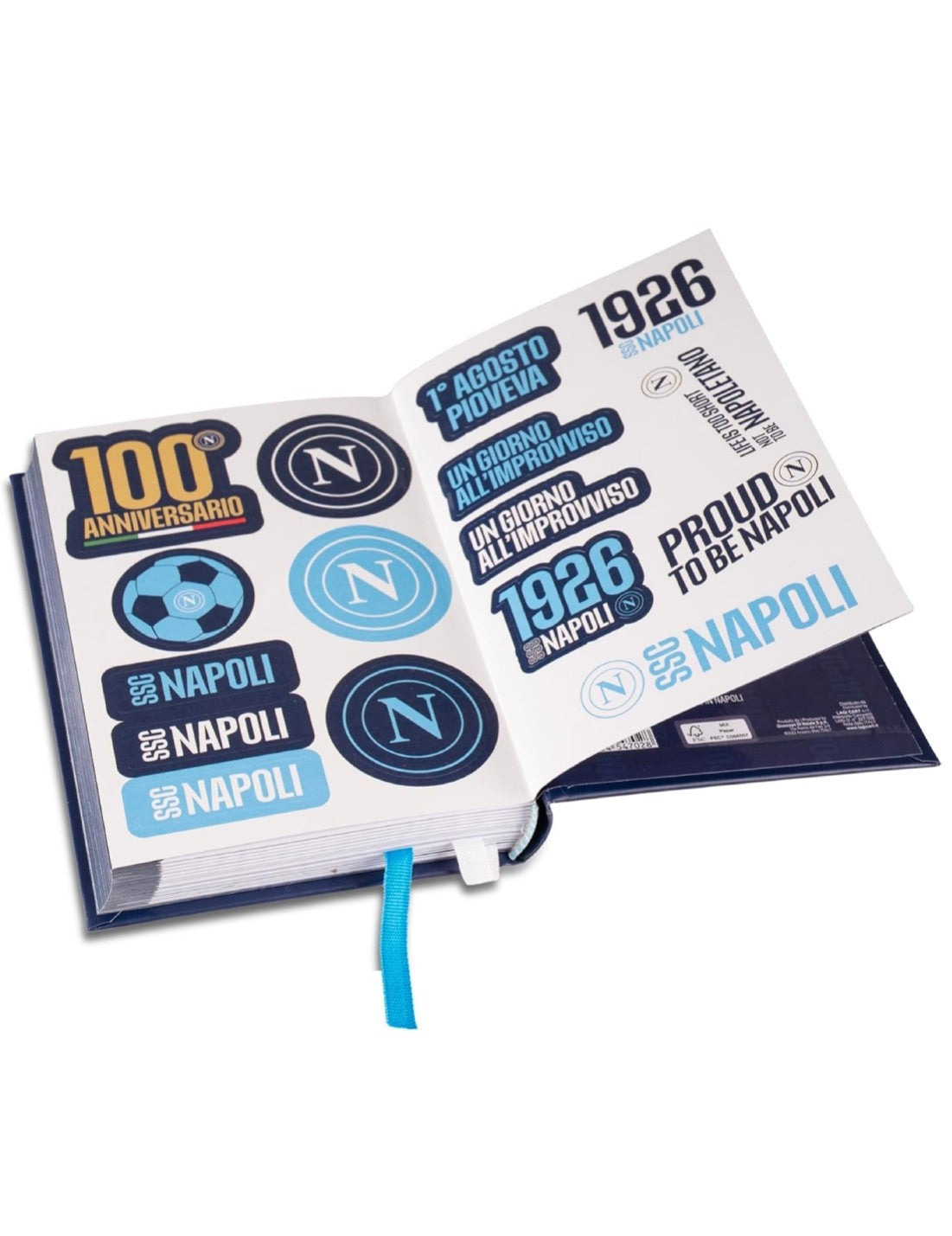 Diario 12 Mesi Datato 2025/2026 Colourbook SSC Napoli