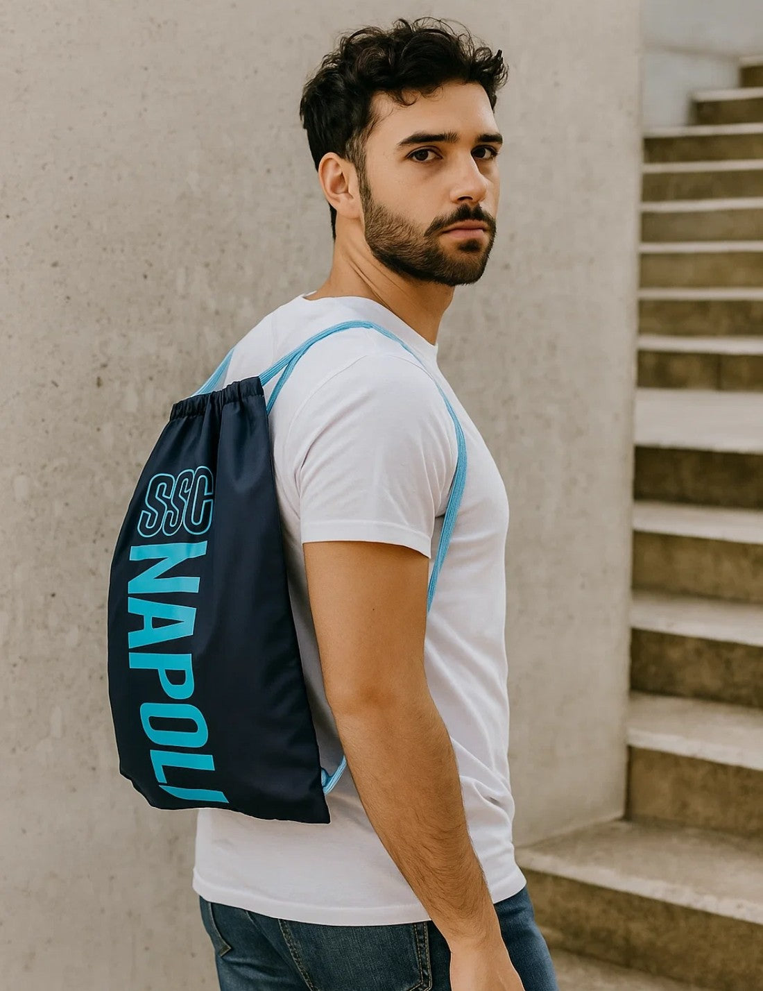 Zaino Sacca Coulisse Colourbook SSC Napoli Big Logo