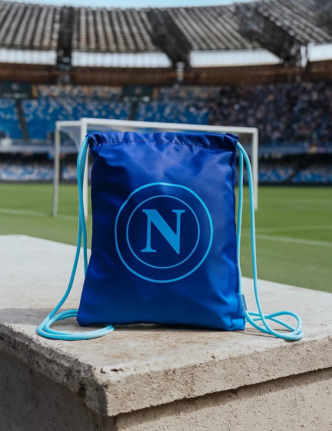 Zaino Sacca Coulisse Colourbook SSC Napoli Blu Scuro