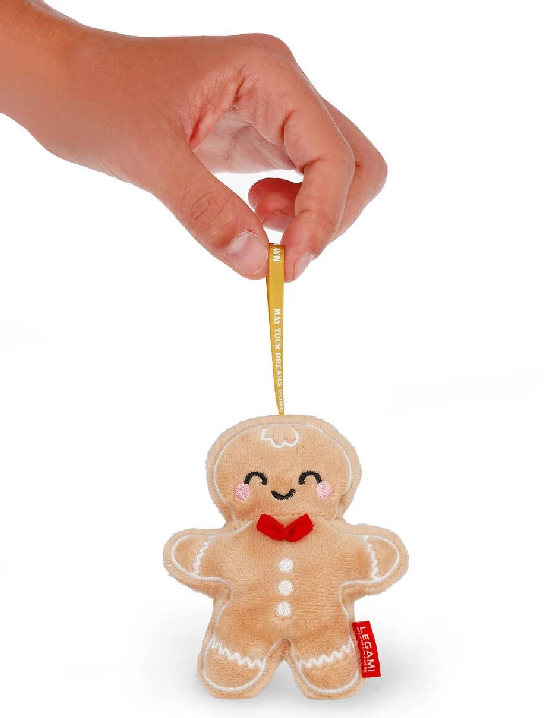 Pallina Albero Di Natale Peluche Pan Di Zenzero Legami 10cm