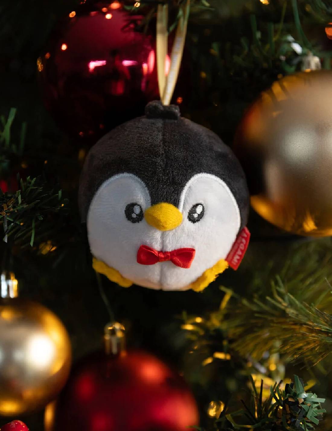 Pallina Albero Di Natale Peluche Pinguino Legami 6cm