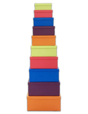 Scatola Box Regalo Rettangolare Multicolore