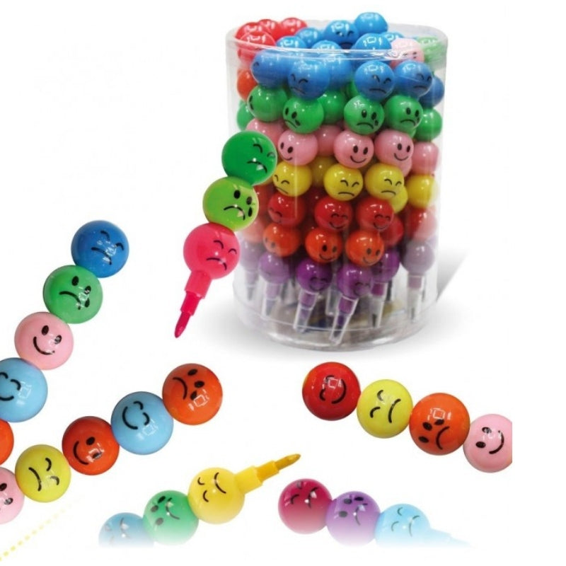 Pastello a cera Componibile Multicolore Smile 7 pz
