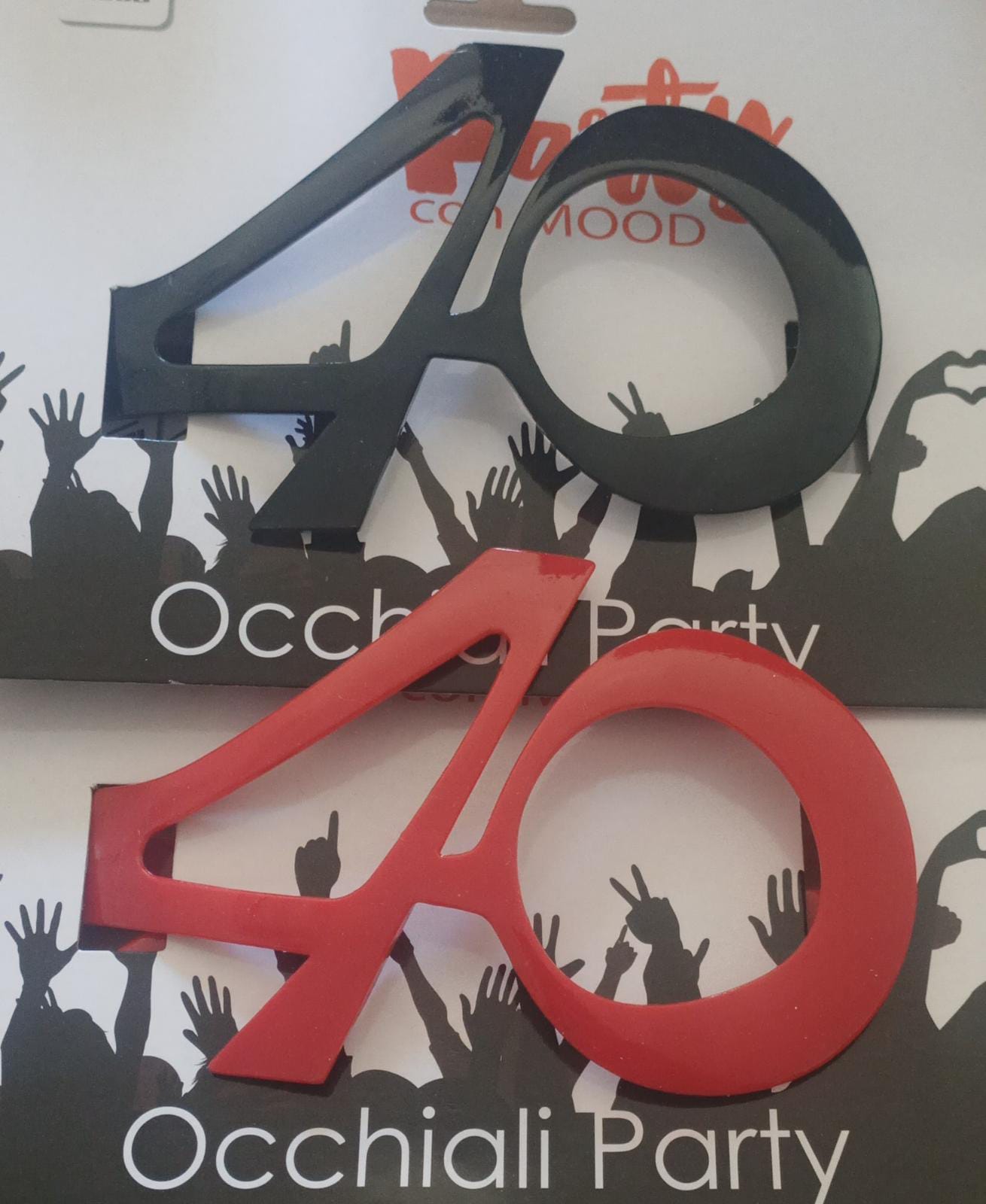 Occhiali Festa 40 Anni Colori Assortiti