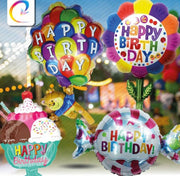 Palloncino Metalfoil Buon Compleanno Assortito 18" 46cm