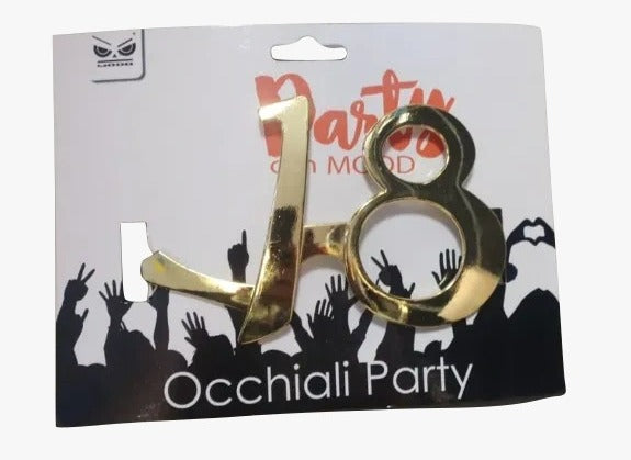 Occhiali Festa Oro 18 Anni