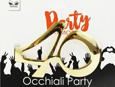Occhiali Festa Oro 40 Anni