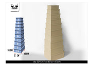 Scatola Cartone Mood Monocolore Beige