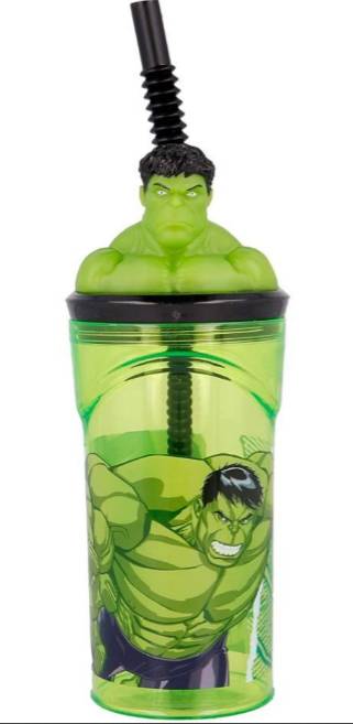 Bicchiere con Cannuccia Hulk