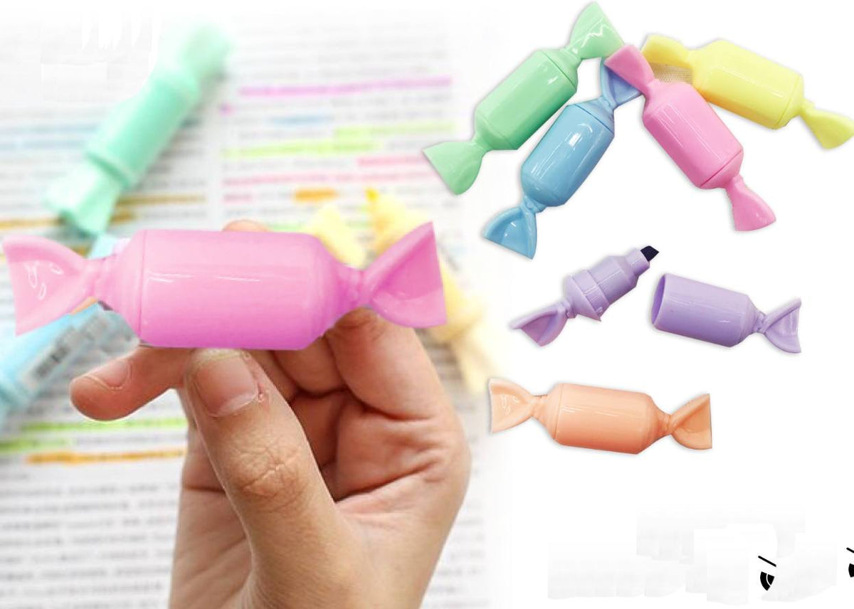 Set Mini Evidenziatori Caramelle 6pz