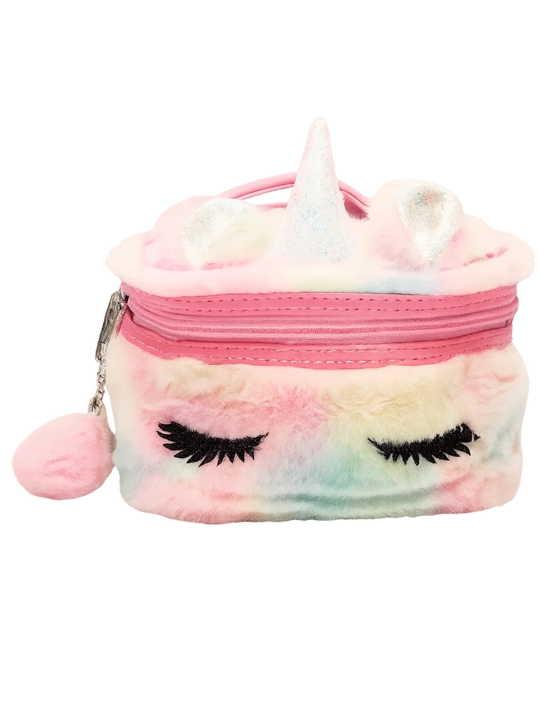 Beauty Case In Peluche Unicorno Multicolor