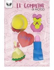 Set Gommine A Forma Di Trucco Girl