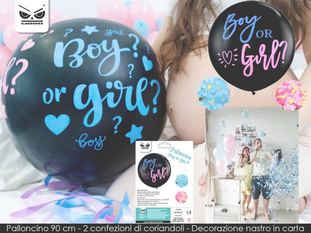 Palloncino In Lattice Baby Shower Boy Or Girl 35'' 90cm