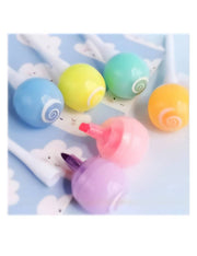 Set 6 Evidenziatori Lollipop Colori Pastello