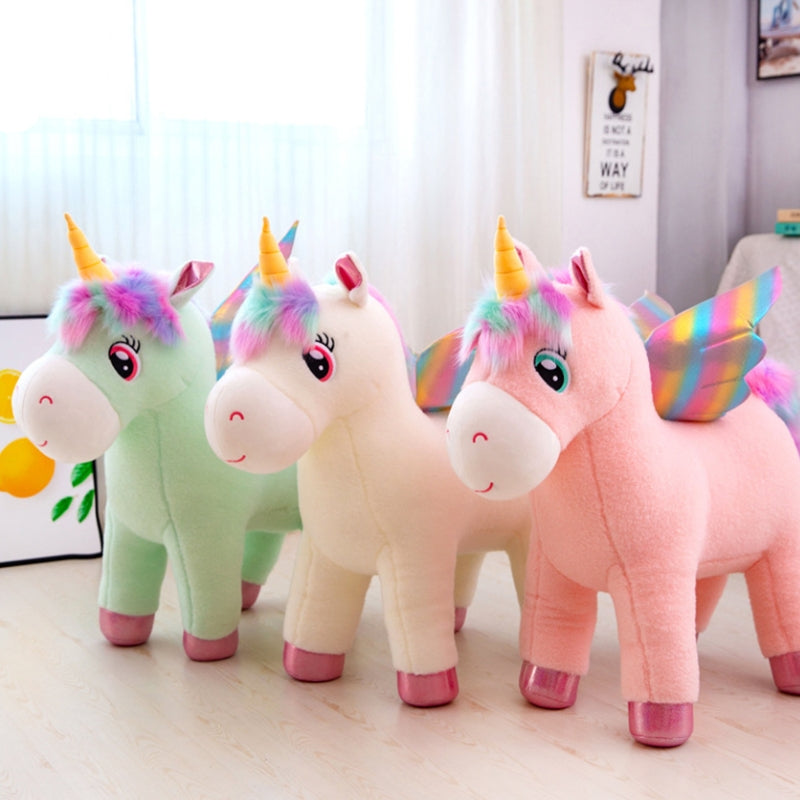 Peluche Unicorno Alato 43cm Assortito