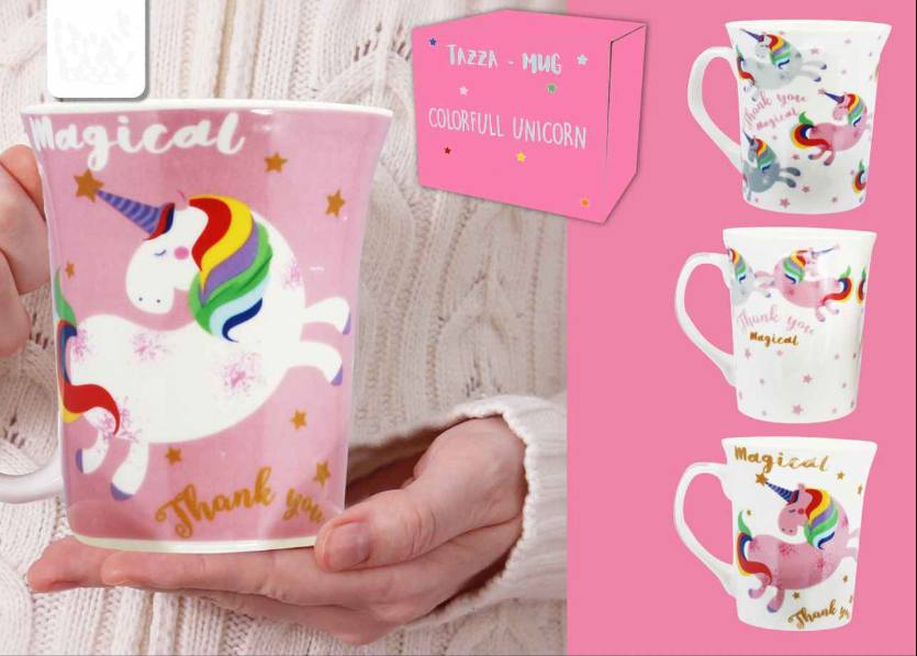 Tazza In Ceramica Unicorno Colori Assortiti Mood