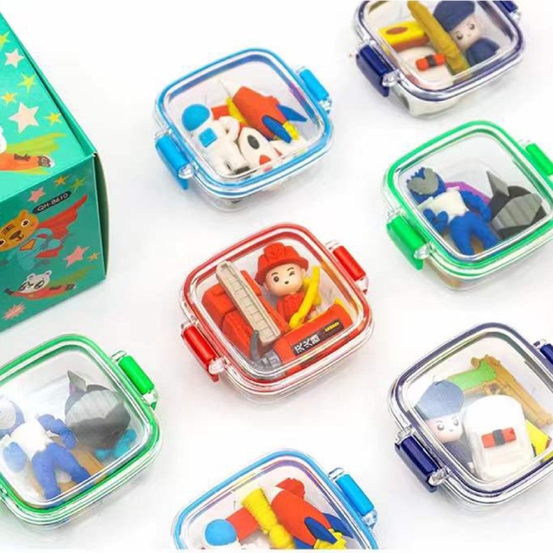 Set 4pz Gomme Da Cancellare Spazio Assortite