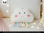 Cuscino Peluche Nuvoletta Arcobaleno
