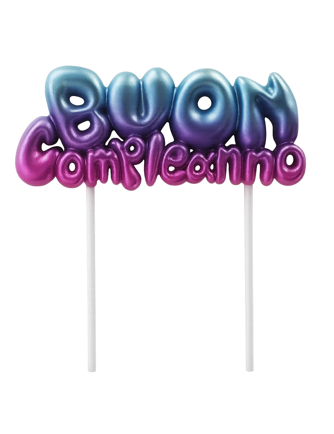 Candelina Di Compleanno Multicolore Scritta Buon Compleanno
