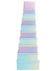 Scatola Box Regalo Rettangolare Arcobaleno