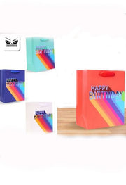 Busta Regalo Happy Birthday Rainbow L