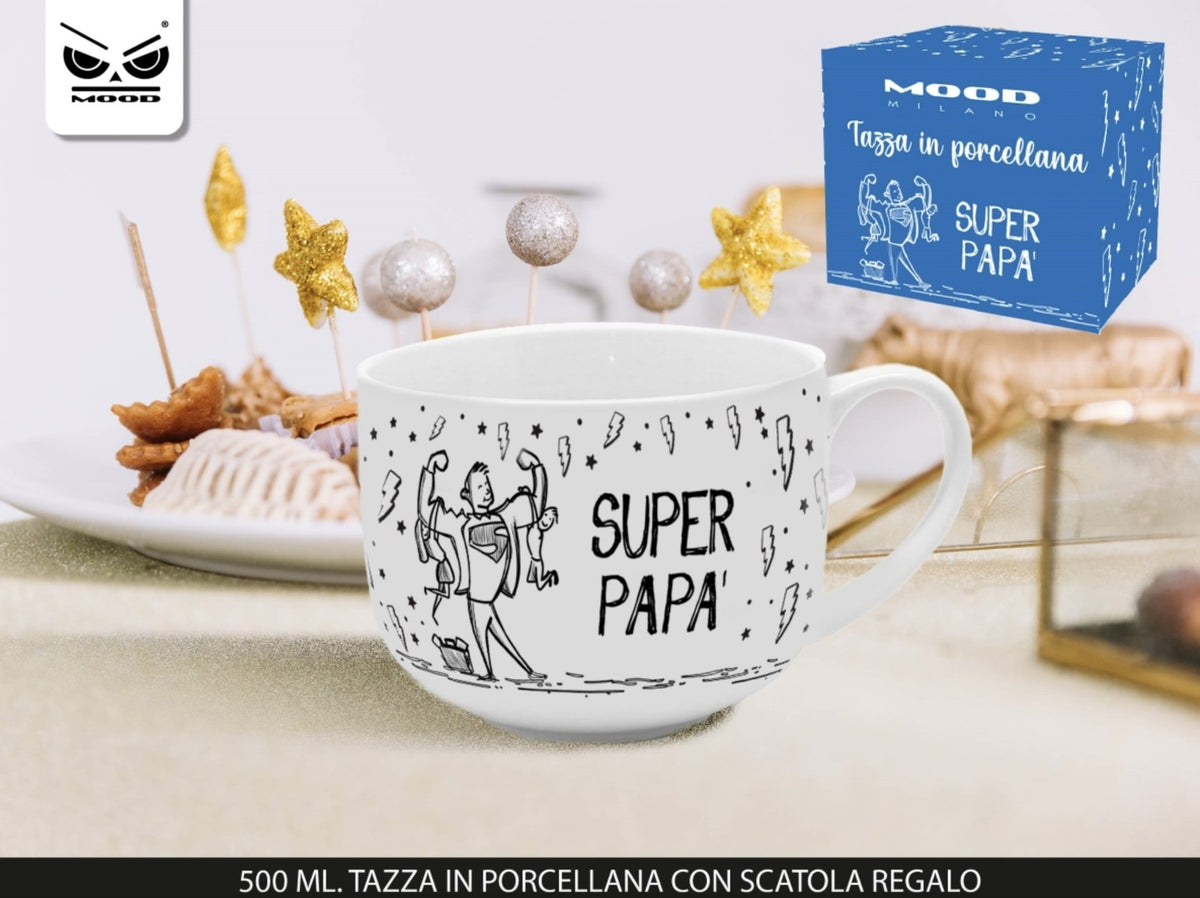 Tazza Festa Del Papà Super Papà Bianca