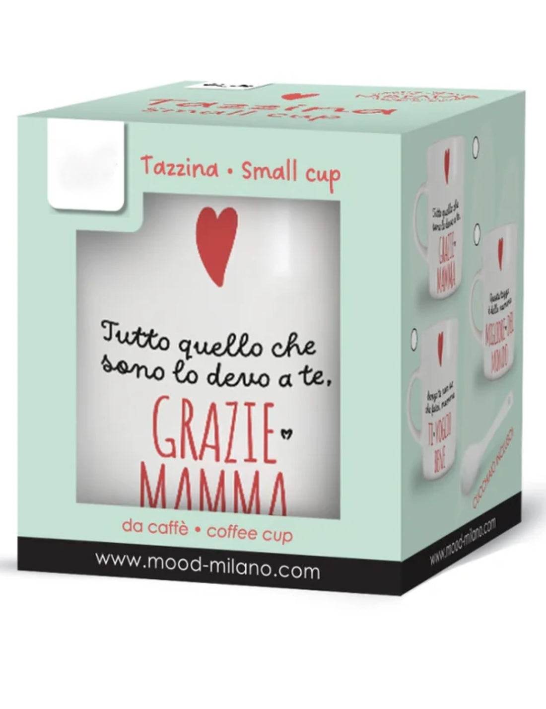Tazzina Caffè Con Cucchiaino Dedica Festa Della Mamma