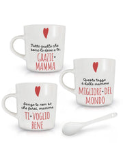Tazzina Caffè Con Cucchiaino Dedica Festa Della Mamma