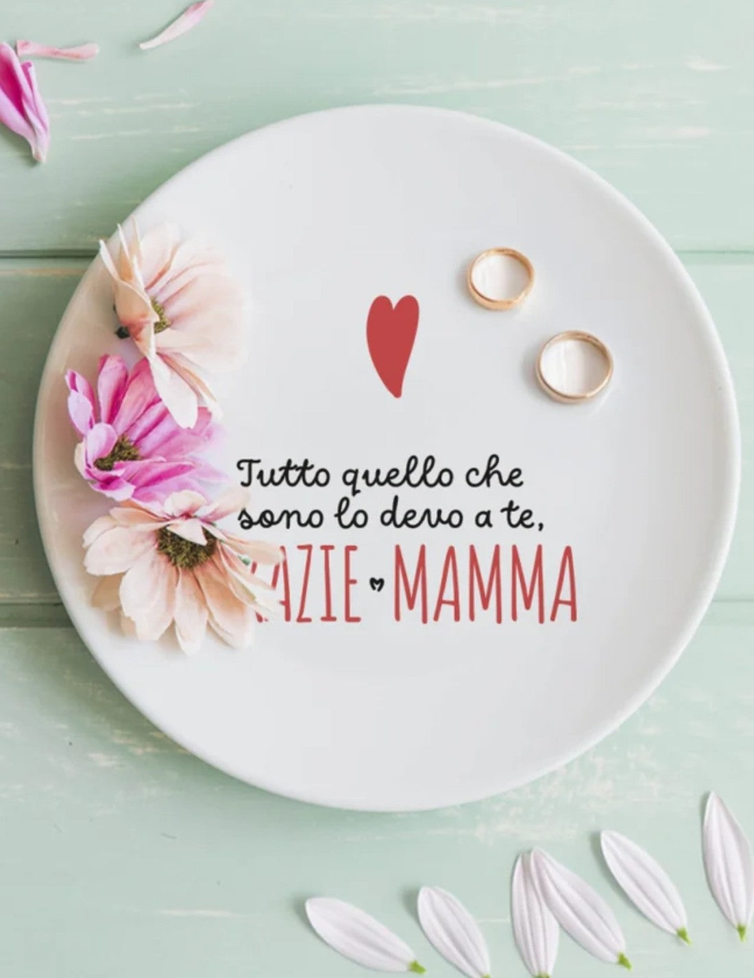 Piattino In Ceramica Svuotatasche Festa Della Mamma Con Dedica