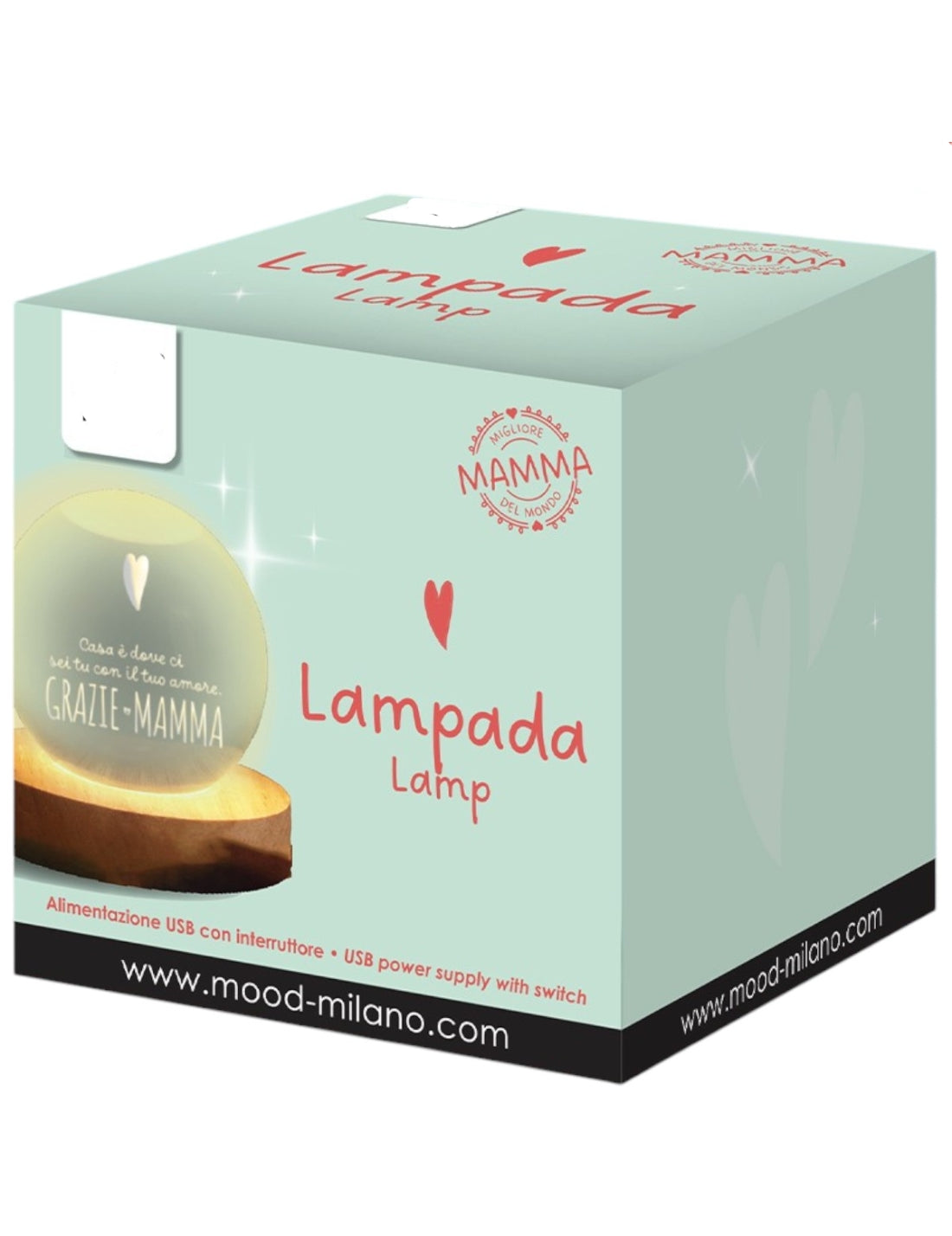 Lampada Sfera Di Vetro Festa Della Mamma