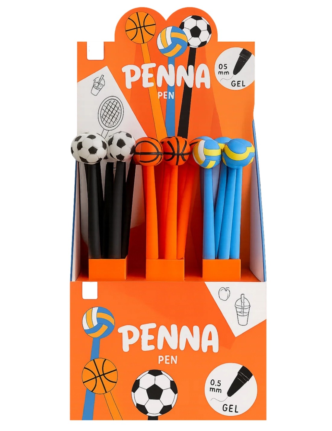 Penna Gel In Silicone Palla Sportiva