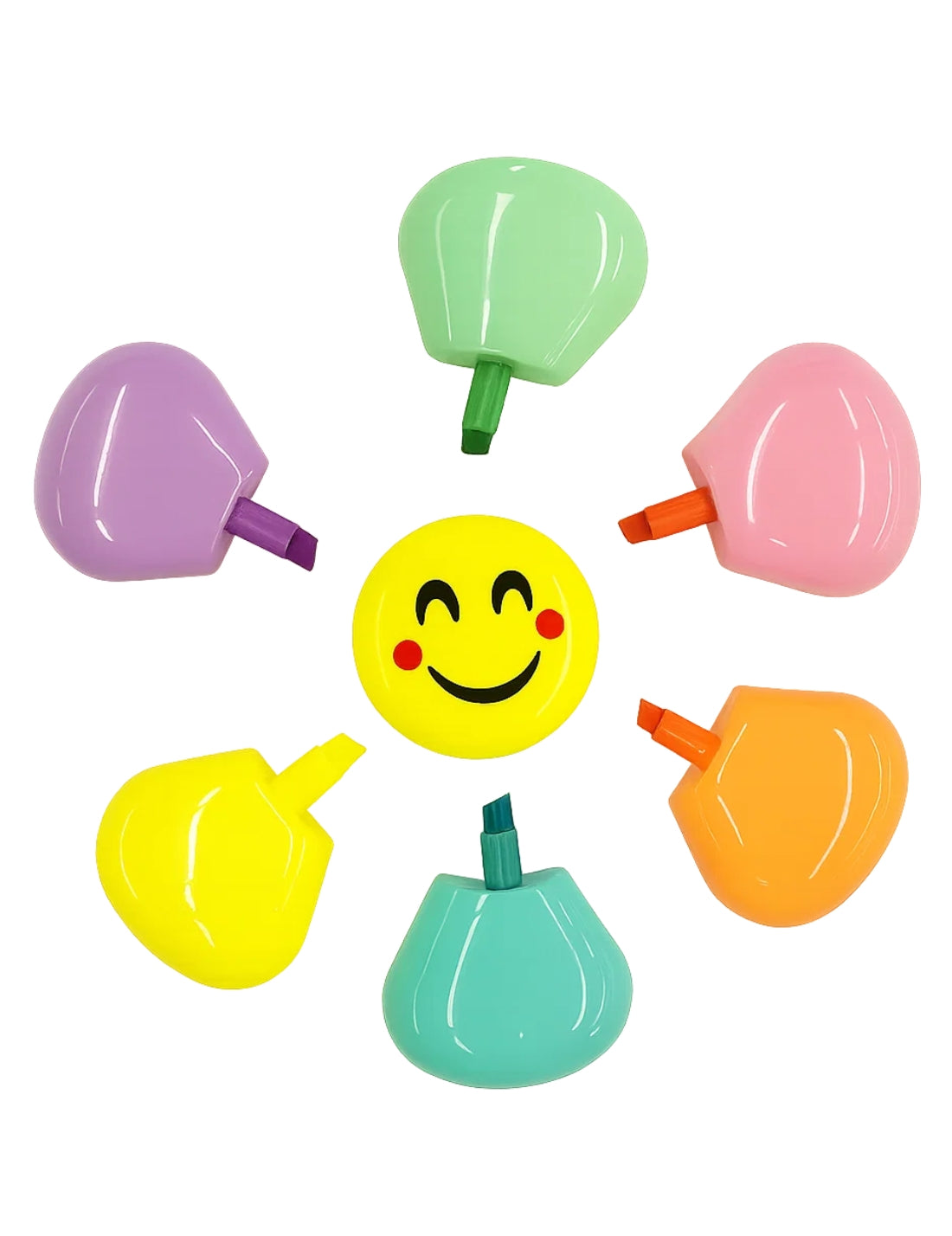 Evidenziatore Girasole Con Emoji 6 Colori
