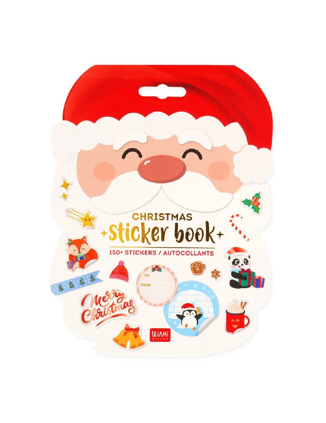 Quaderno Di Adesivi Natalizi Babbo Natale Legami