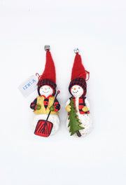 Addobbo Albero Natale Pupazzo Di Neve Boscaiolo