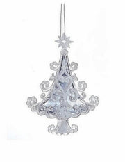 Addobbo Albero Di Natale Abete Natalizio Decorato Glitterato