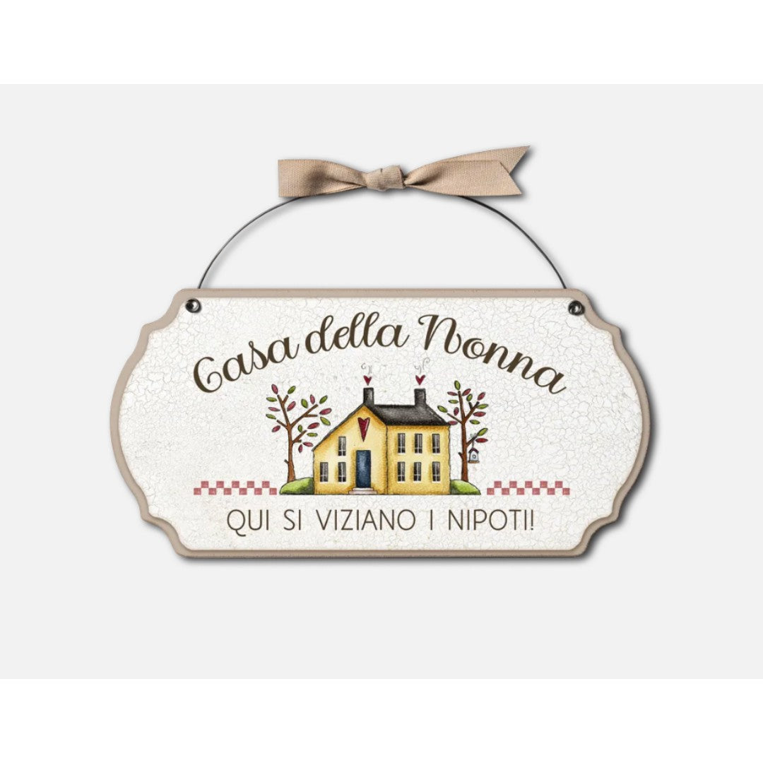 Targa Festa Dei Nonni Con Dedica Casa Della Nonna