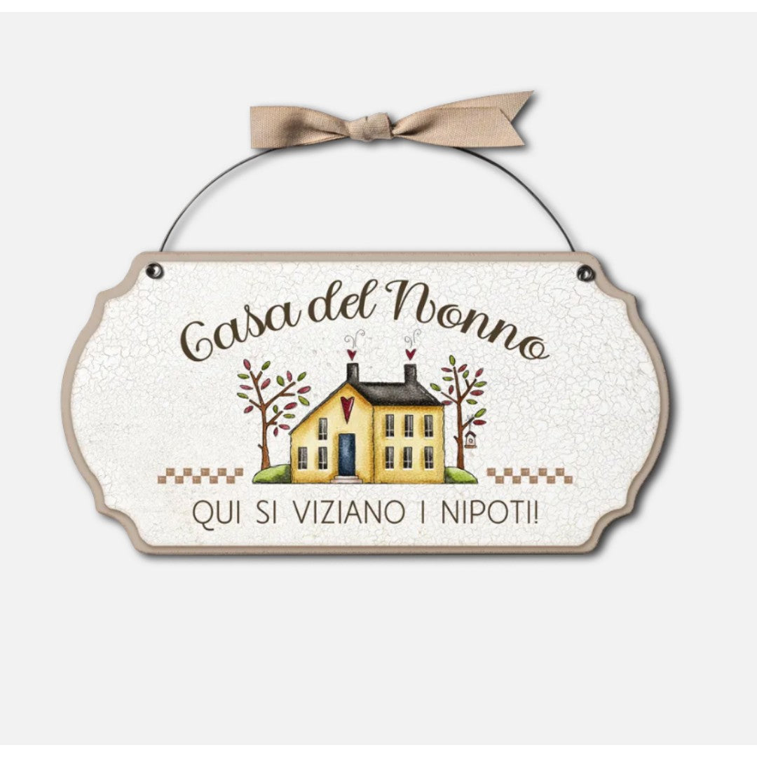 Targa Festa Dei Nonni Con Dedica Casa