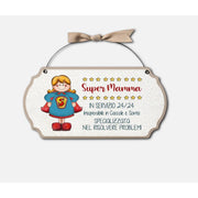 Targa Festa Della Mamma Con Dedica Super Mamma