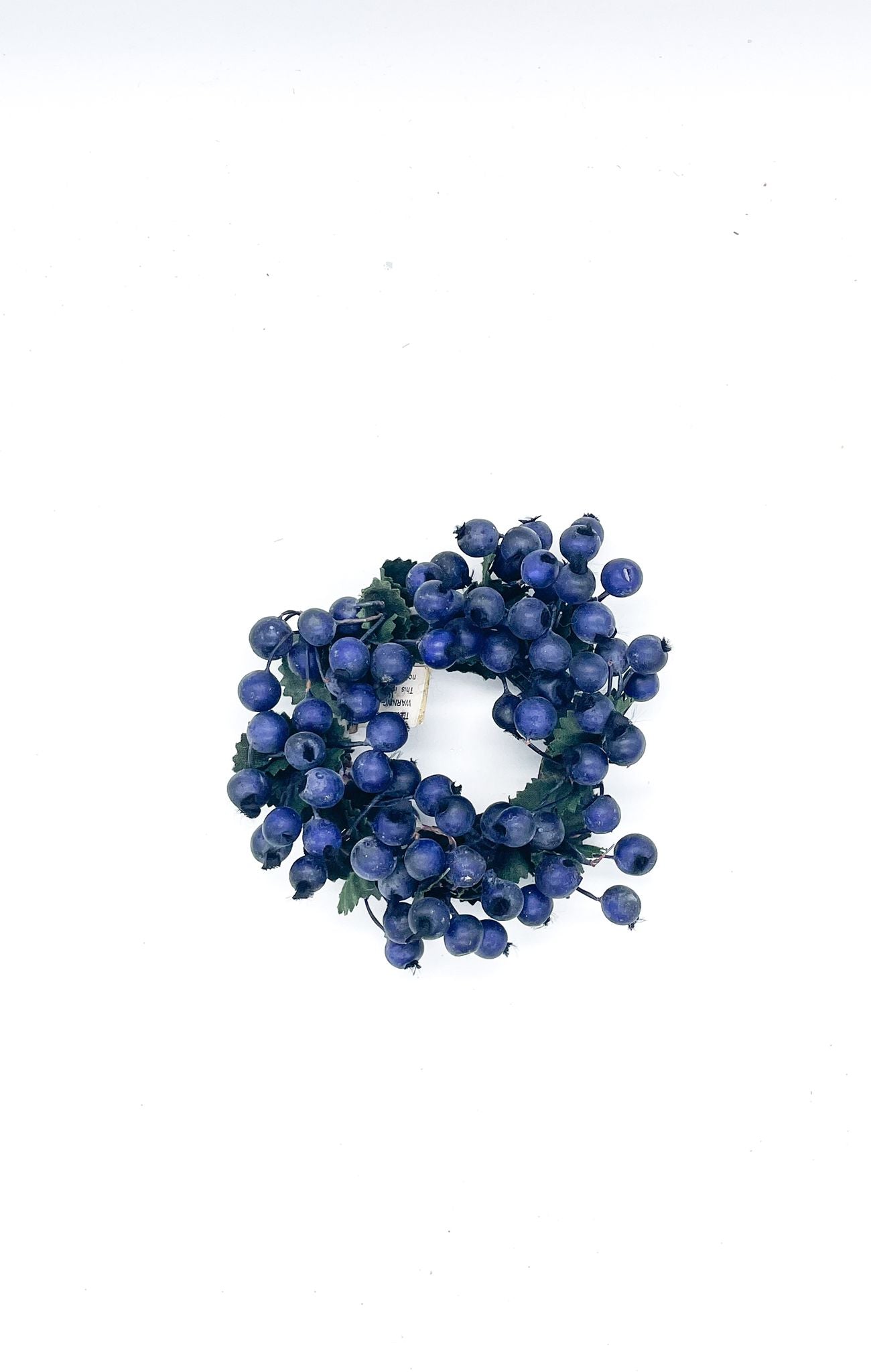 Girocandela Ghirlanda Floreale Con Bacche Blu Ø5CM