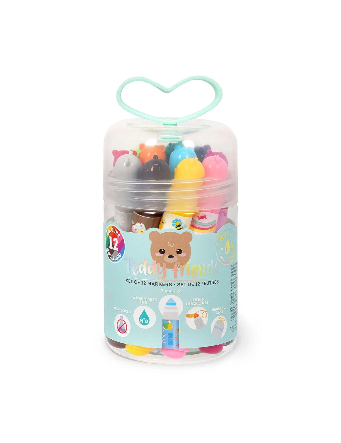 Pennarelli Teddy Friends Legami 12pz