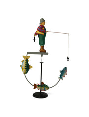 Skyhook Oscillante In Ferro Battuto Pescatore A Mosca