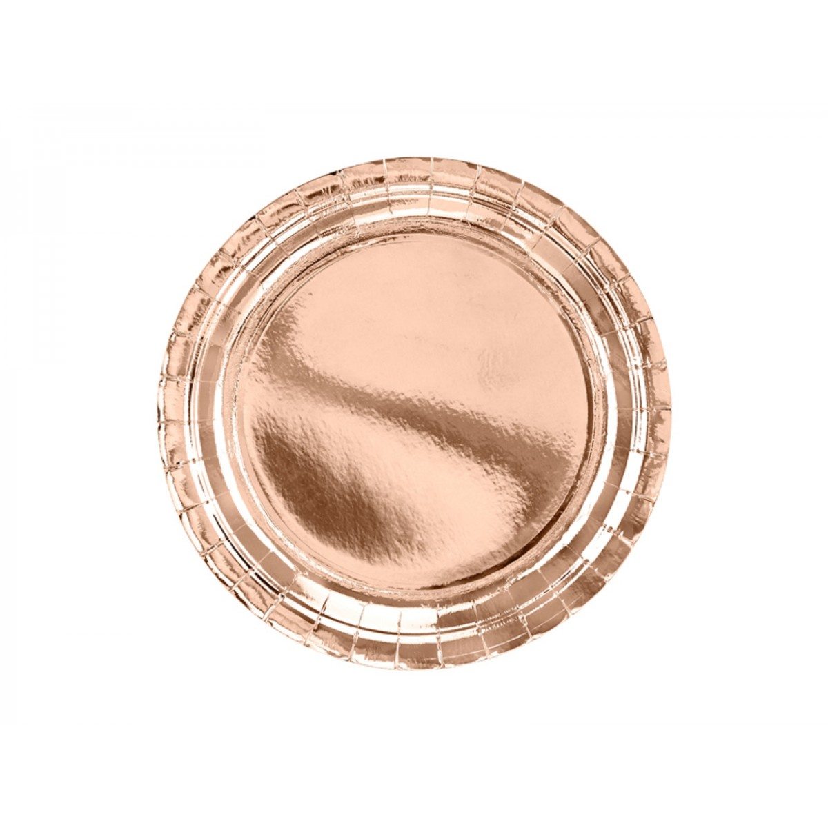 Piatti Di Carta Piani Rose Gold 23cm 6pz